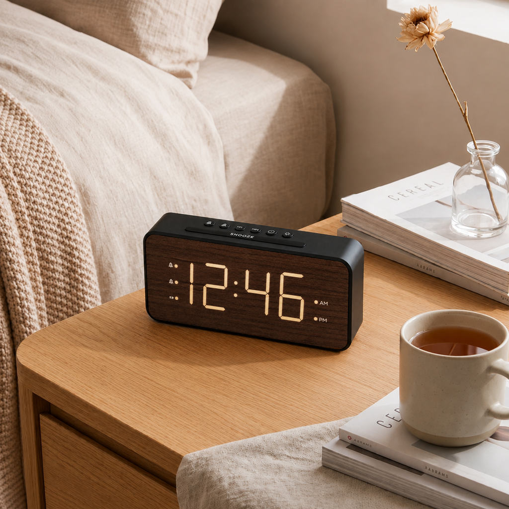 Wood Face Clock